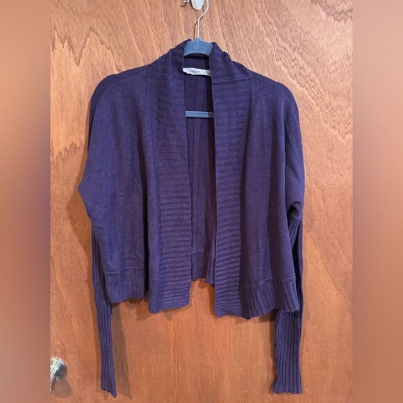 Athleta Purple Cardigan Sweater size L - Picture 1 of 8